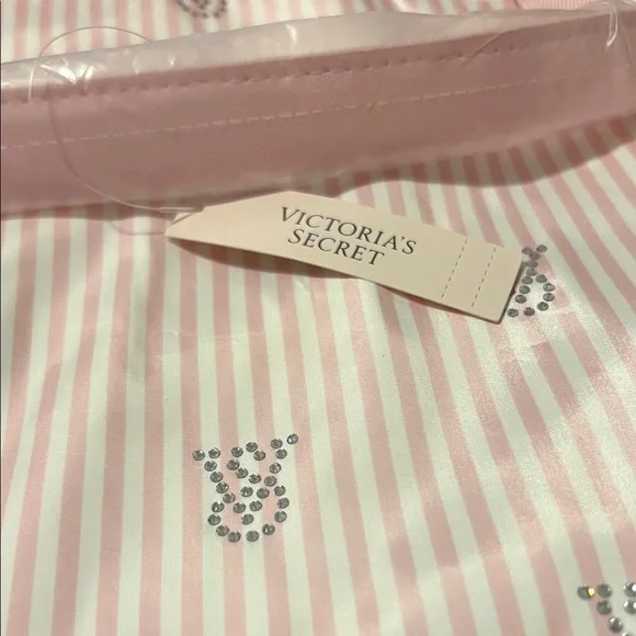 Victoria's Secret Light Pink Striped Tote - Picture 2 of 2
